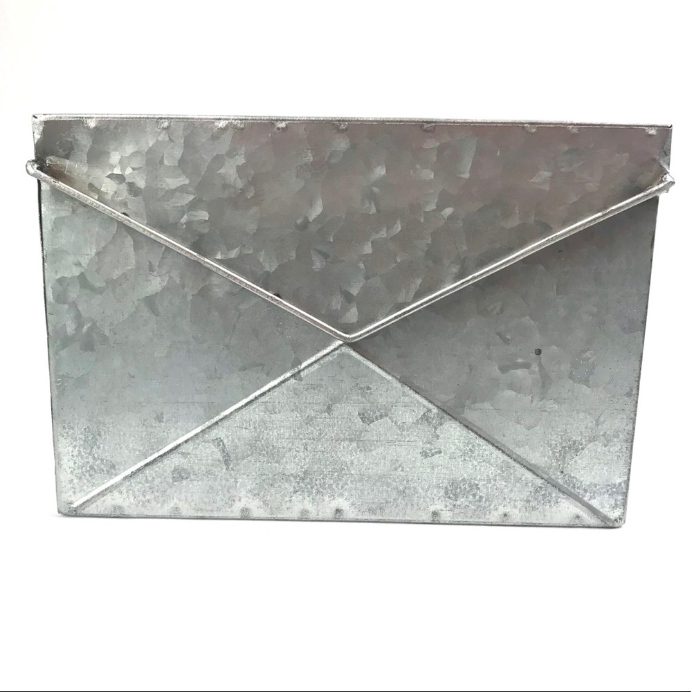 Metal Mailbox Decorative + Storage